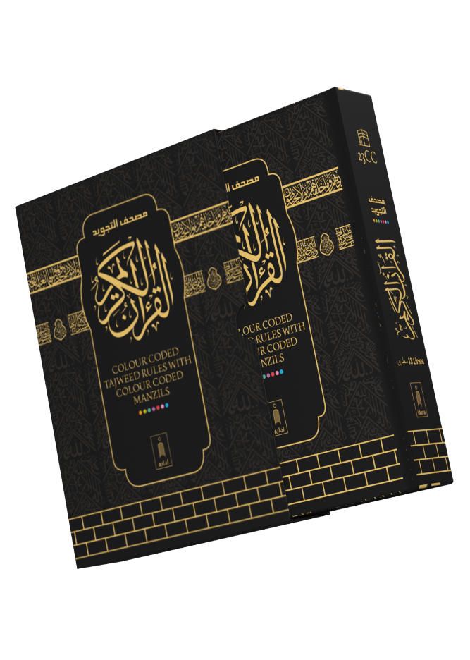 Colour Coded Quran - Tajweed Rules with colour coded Manzils
