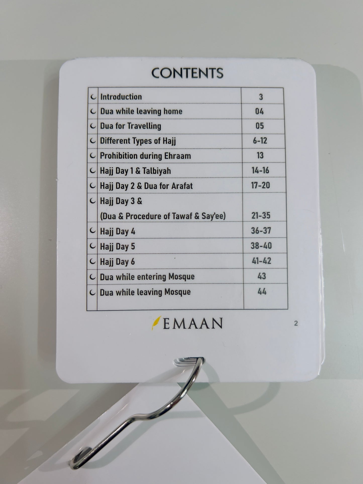 Hajj Personal Guide Cards