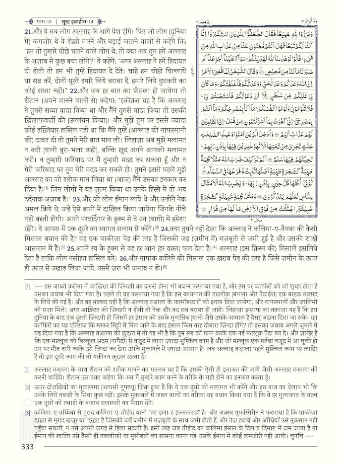Hindi Tarjuma Quran + Tafseer